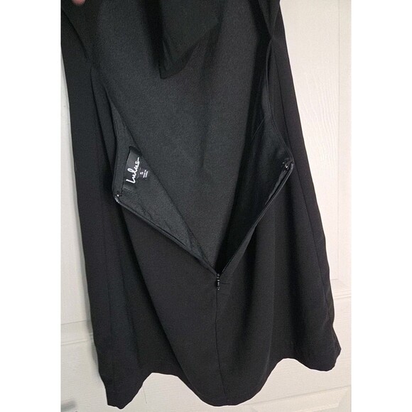 Lulu's Sz S Black Short Dress Spaghetti Strap Cut Out Back Tie Across Top Hoco - Picture 5 of 8